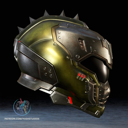 Dark Ages Helmet 3D Printer STL File - Image 4