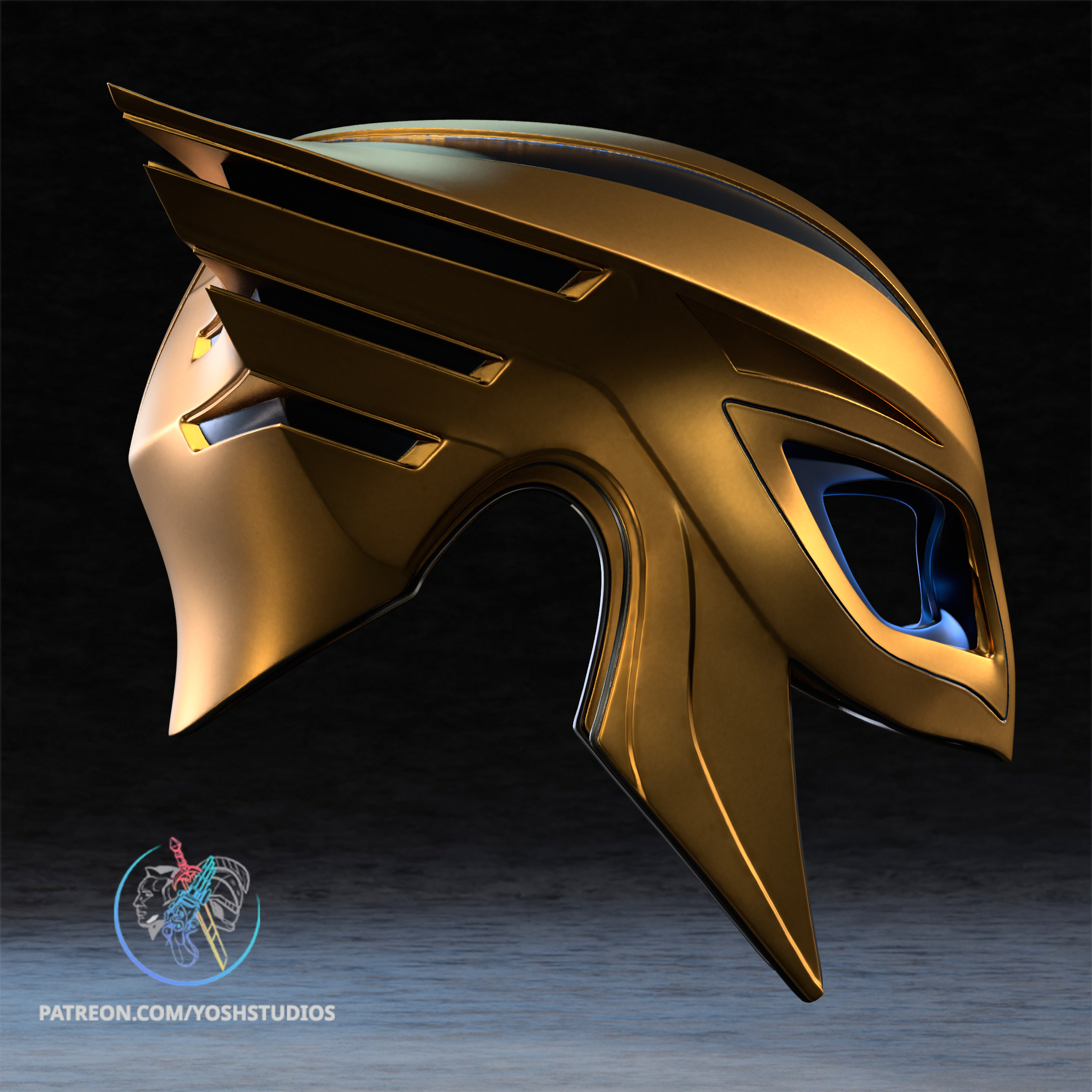 Hawk Helmet 3D Printer STL File - Image 5