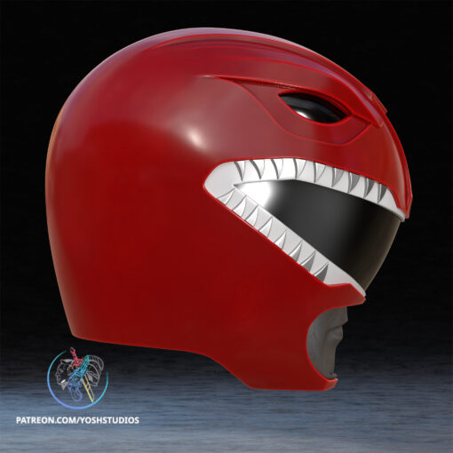 OG Red Helmet 3D Printer File STL - Image 4