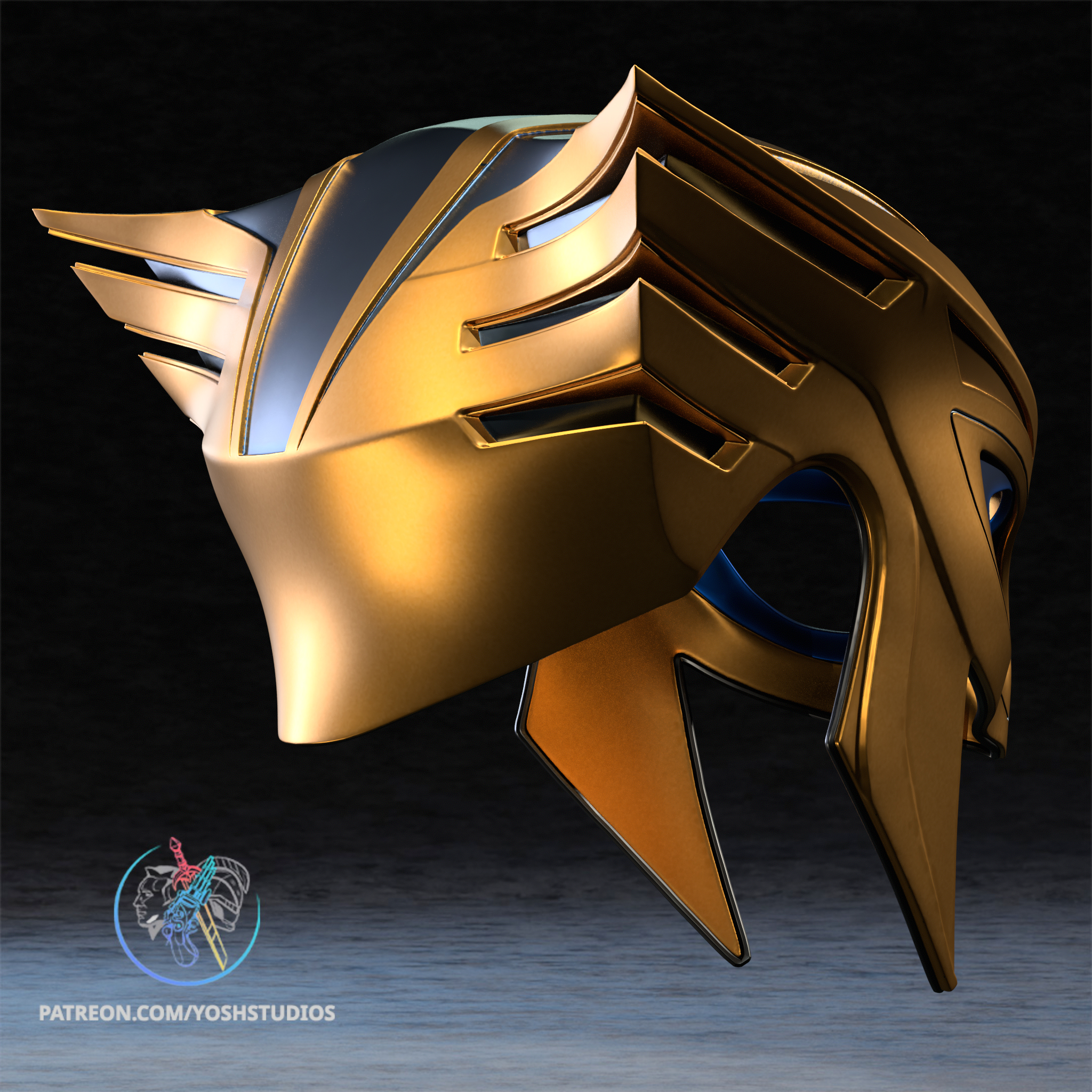 Hawk Helmet 3D Printer STL File - Image 7