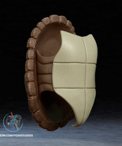 Alternative view of Ninja Turtle Shell 3D Printer STL File