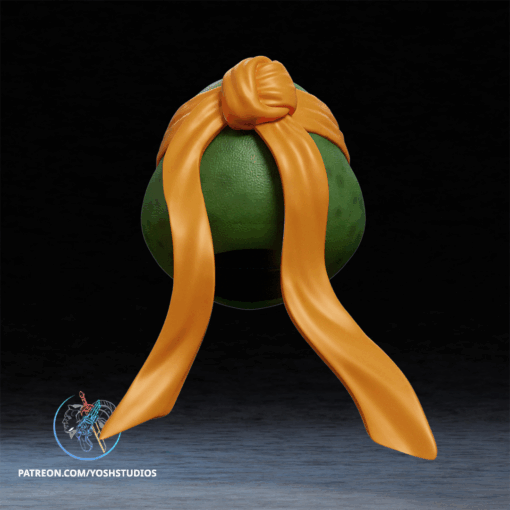 Orange Turtle Helmet 3D Printer File STL - Image 5
