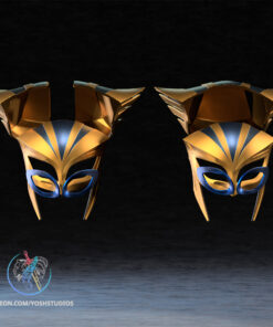 Alternative view of Hawk Helmet 3D Printer STL File