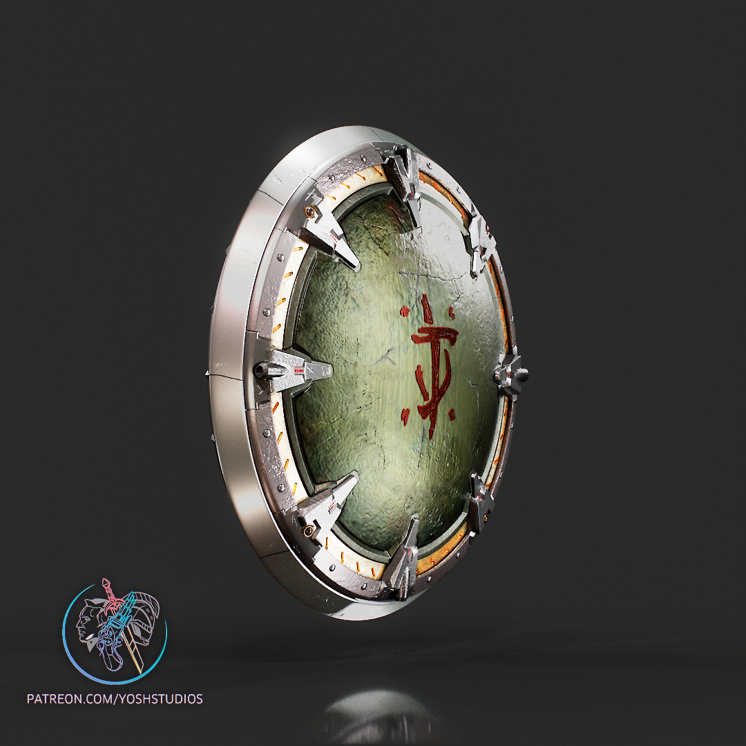 Dark Ages Shield 3D Printer File STL - Image 3