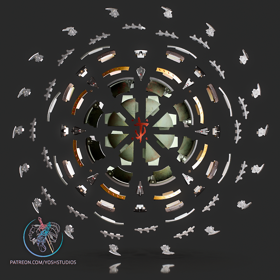 Dark Ages Shield 3D Printer File STL - Image 11