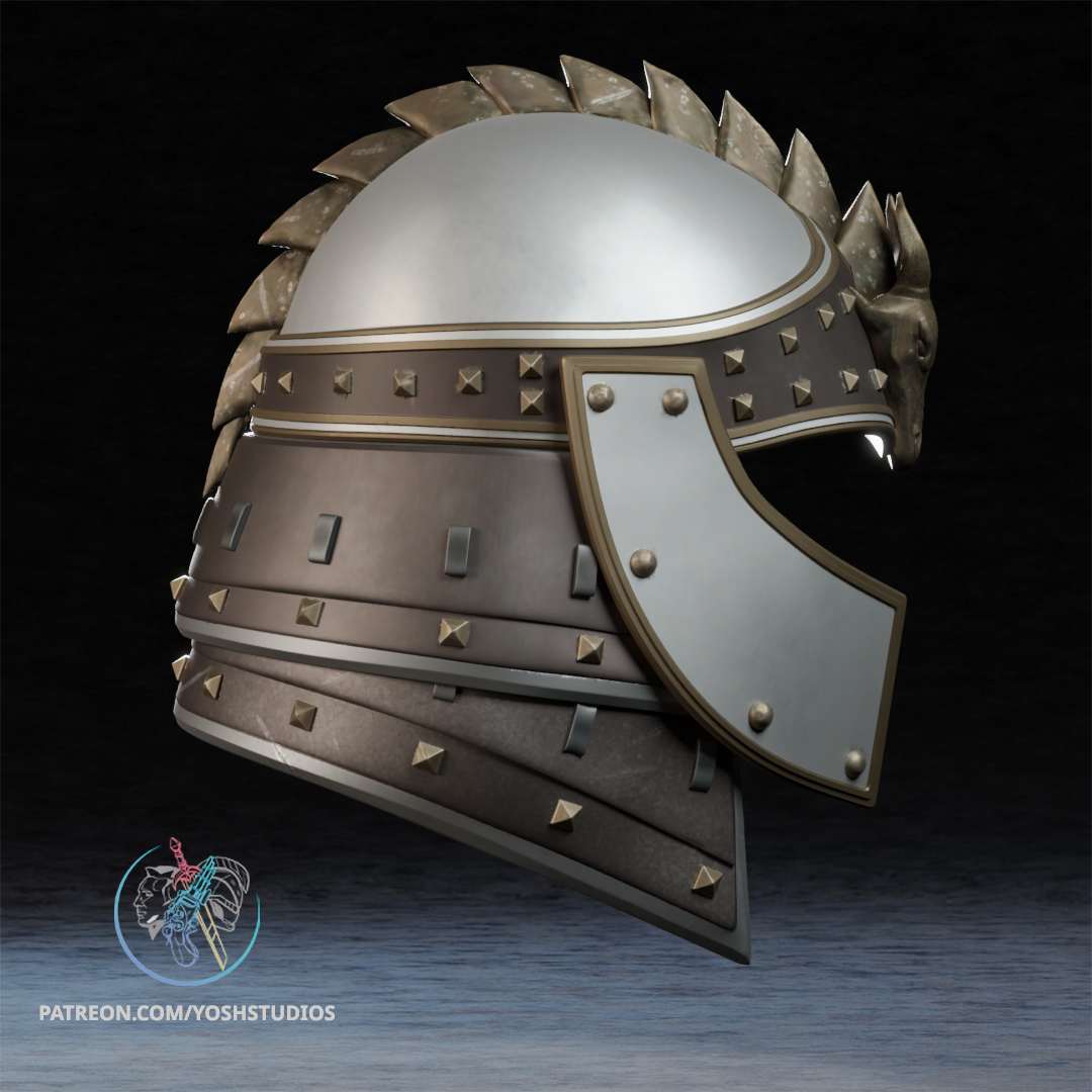 Blades Helmet 3D Printer STL File - Image 3
