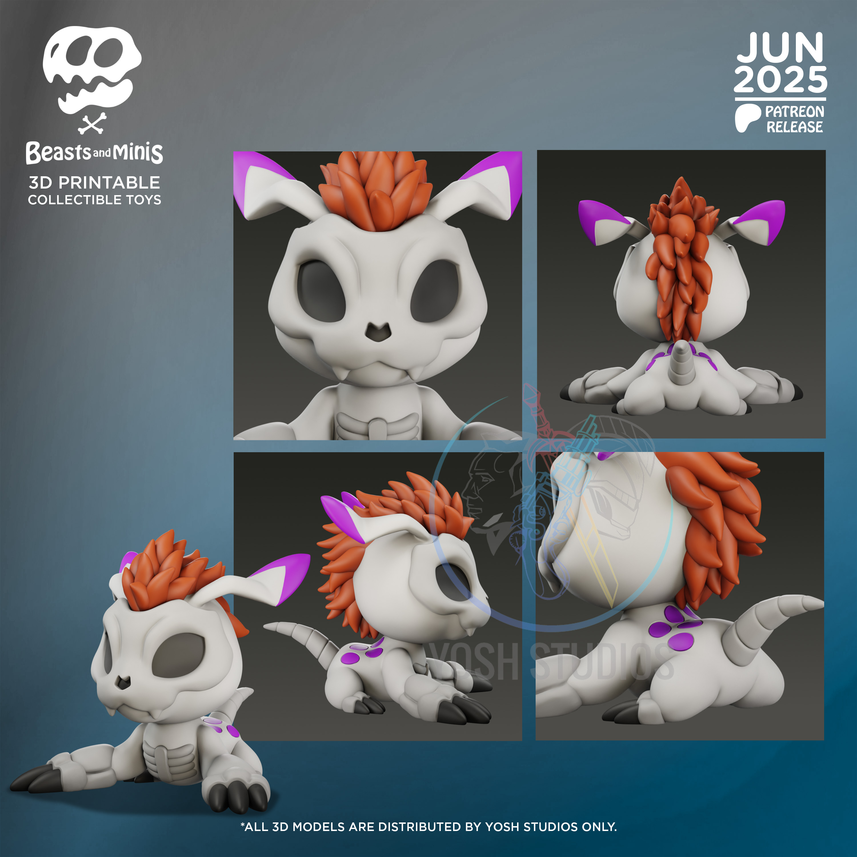 Alternative view of Goma Boney Beast 3D Printer STL File