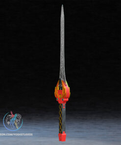 Alternative view of Red Sword 3D Printer STL File