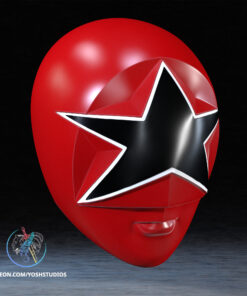 Alternative view of Zeo Red Helmet 3D Printer STL File