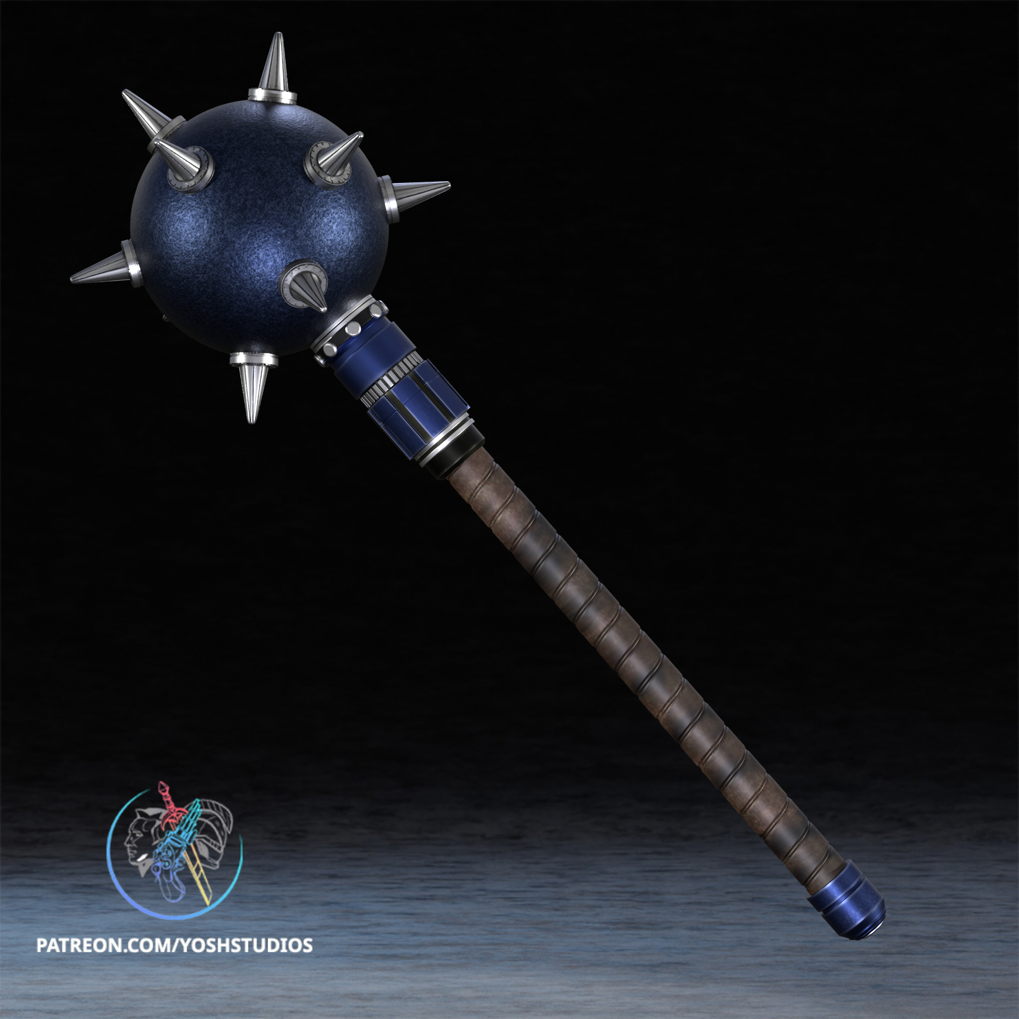 Hawk Mace 3D Printer STL File - Image 2