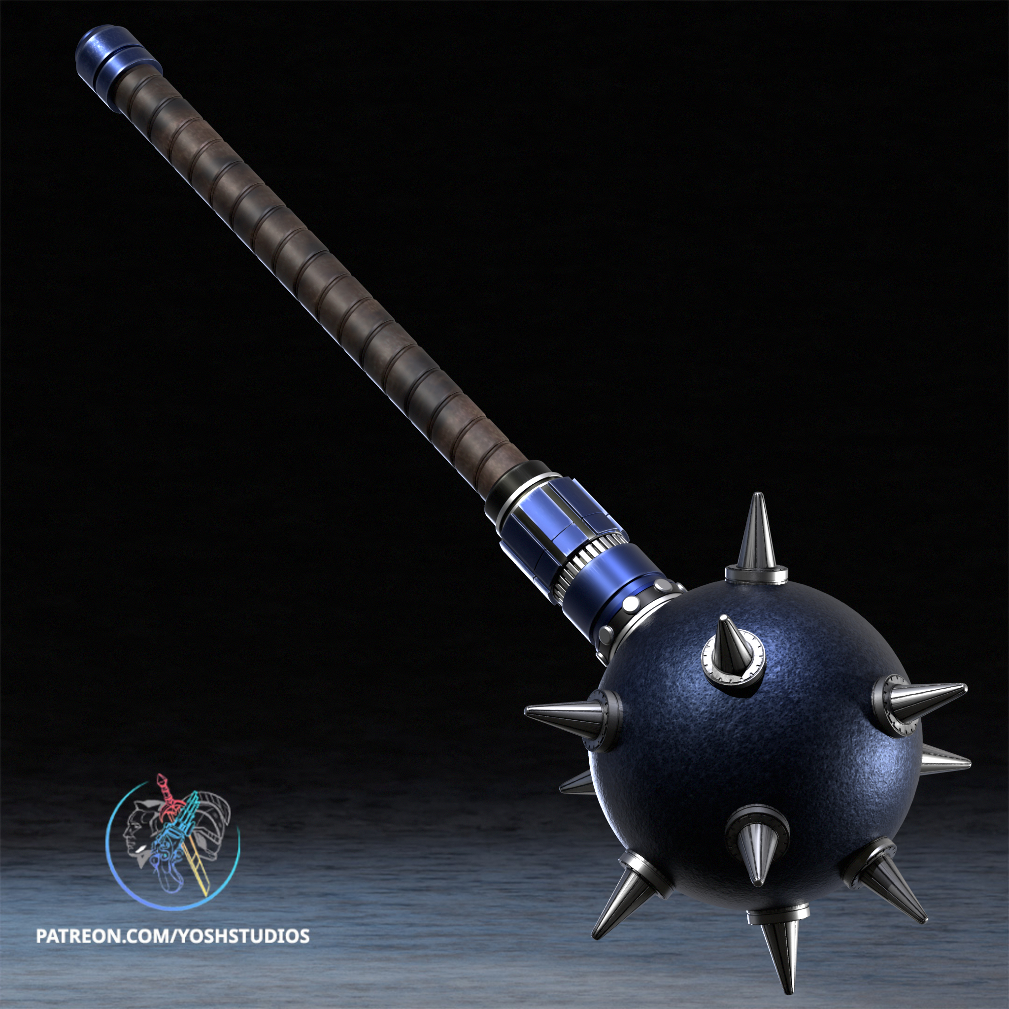 Hawk Mace 3D Printer STL File - Image 3