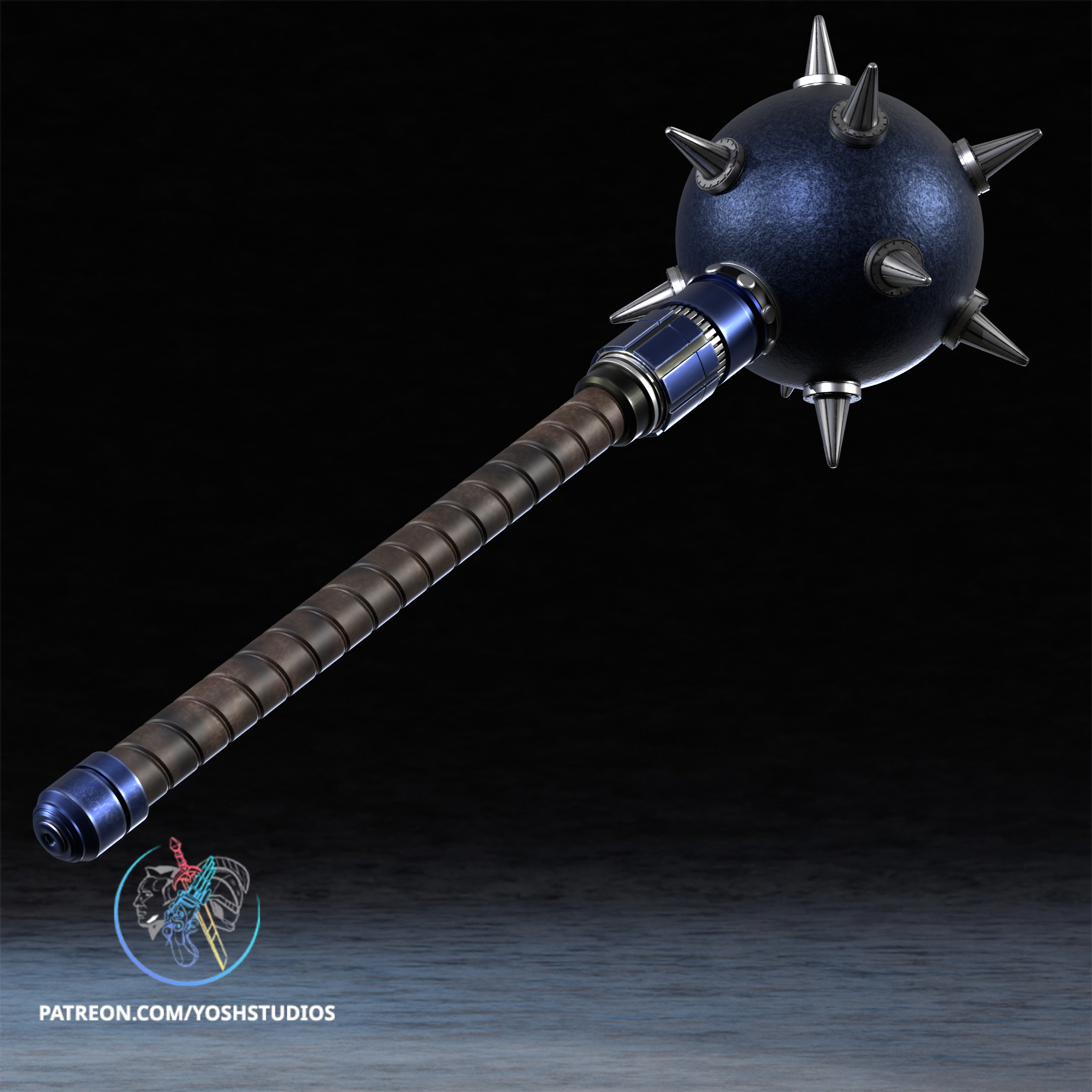 Hawk Mace 3D Printer STL File - Image 4