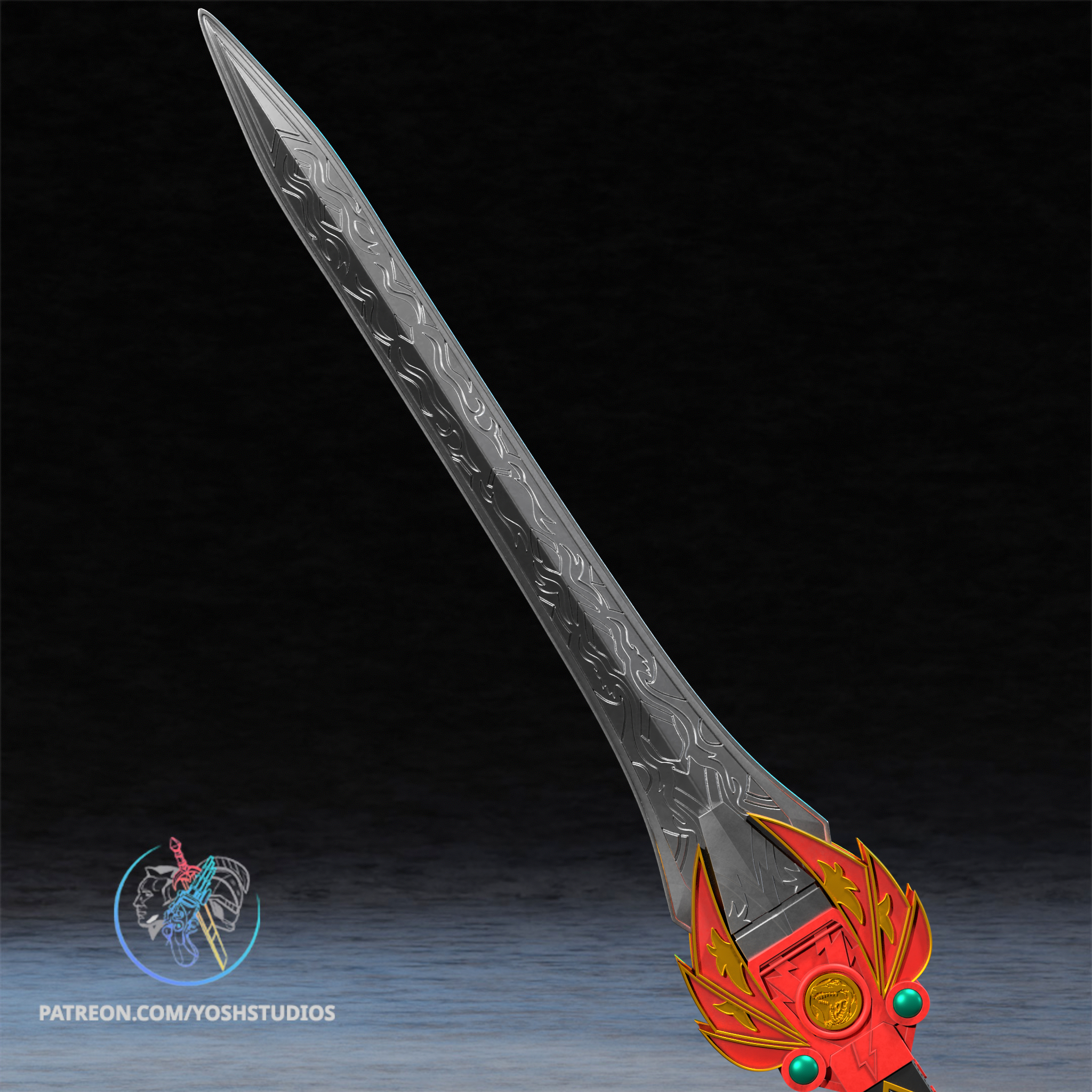 Red Sword 3D Printer STL File - Image 5