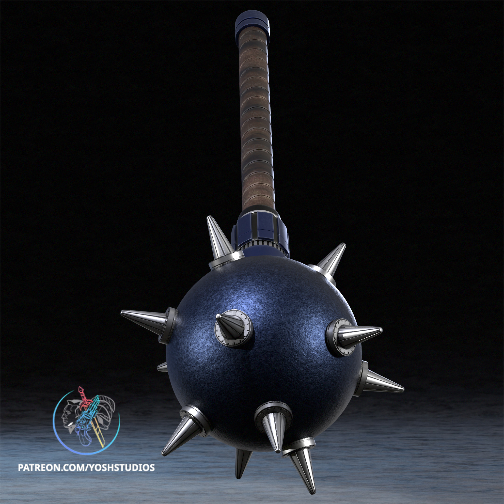 Hawk Mace 3D Printer STL File - Image 5