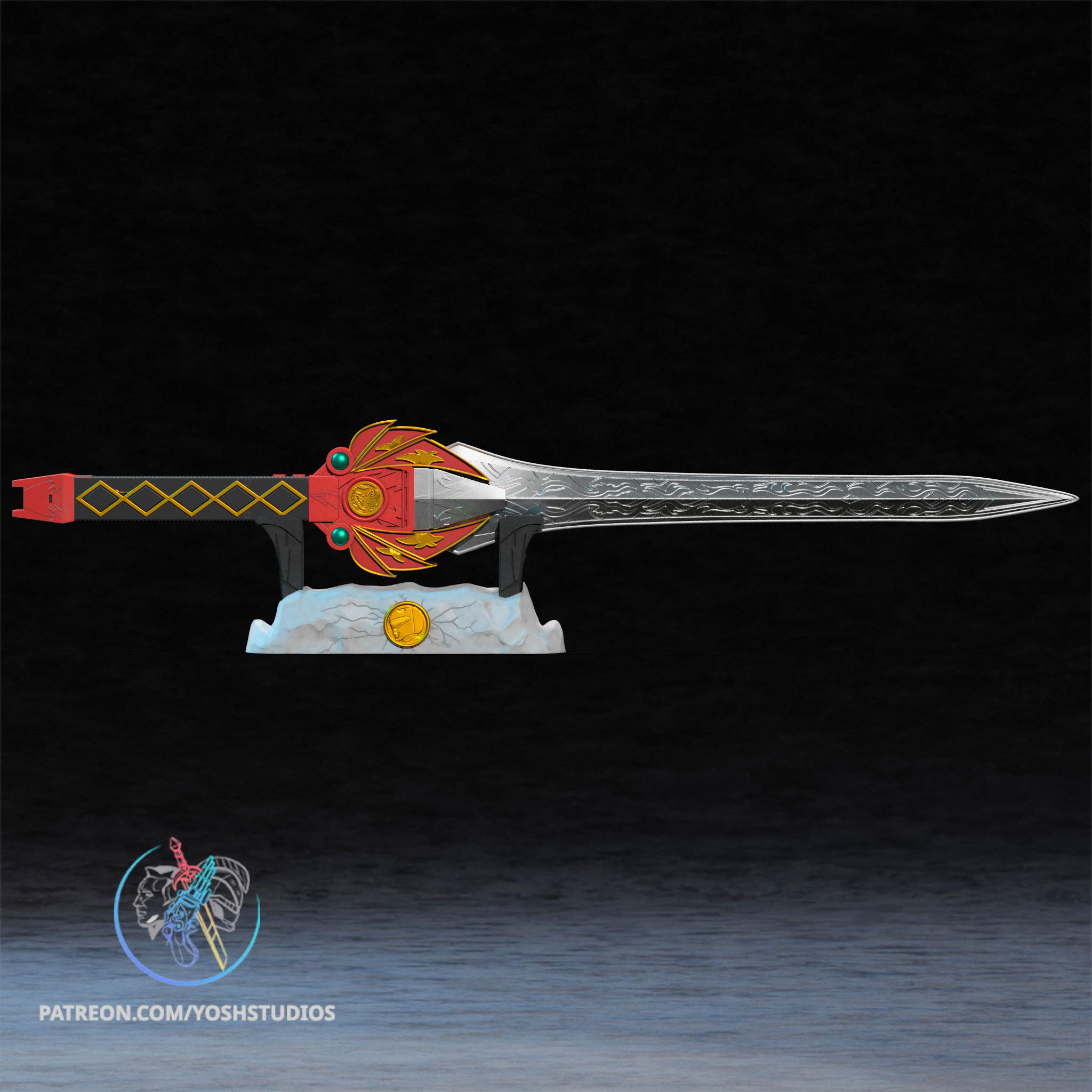 Red Sword 3D Printer STL File - Image 7