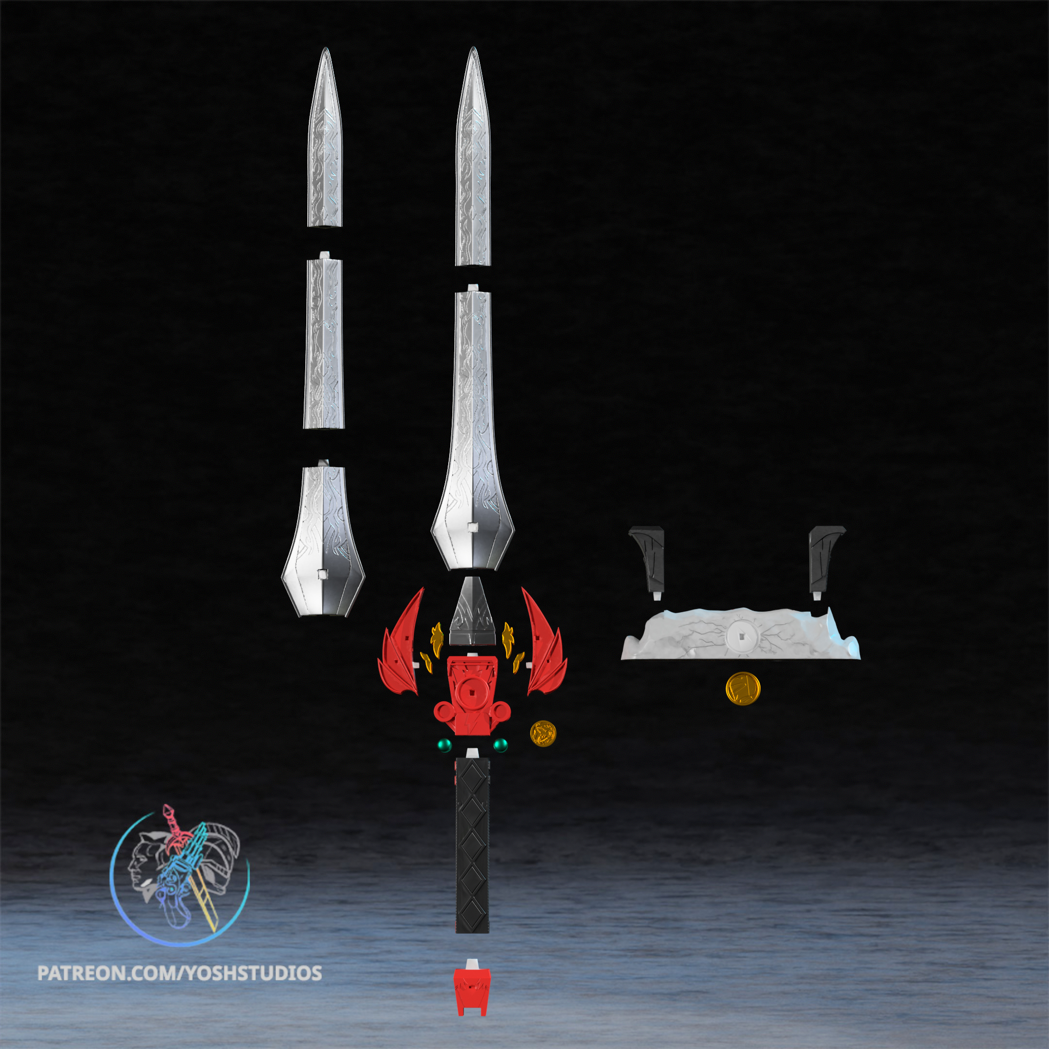 Red Sword 3D Printer STL File - Image 8