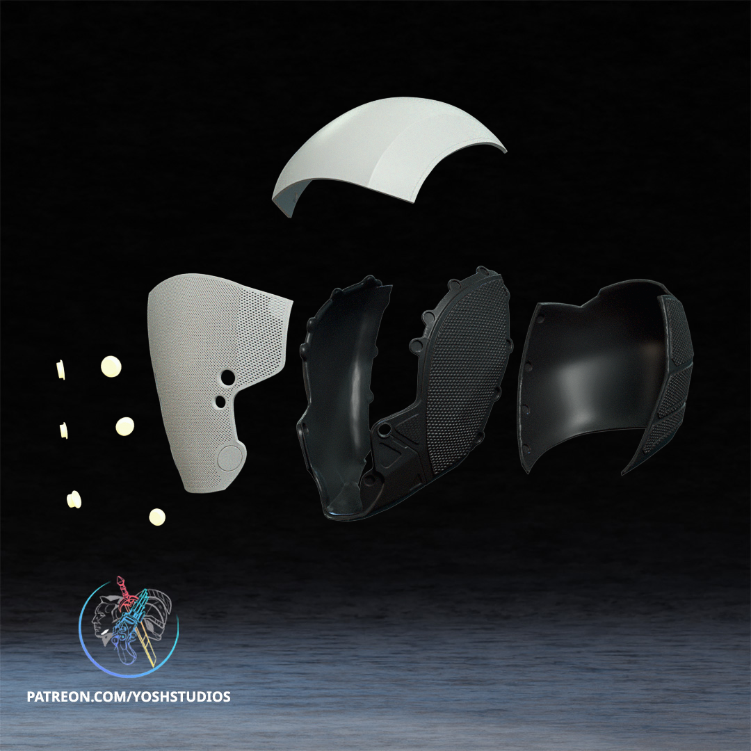 Ghost Thunderbolts Helmet 3D Printer STL File - Image 9