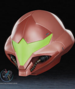 Alternative view of Samus Dread Helmet 3D Printer STL File