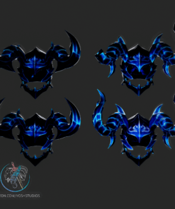 Alternative view of Iron Game Helmet 3D Printer STL File