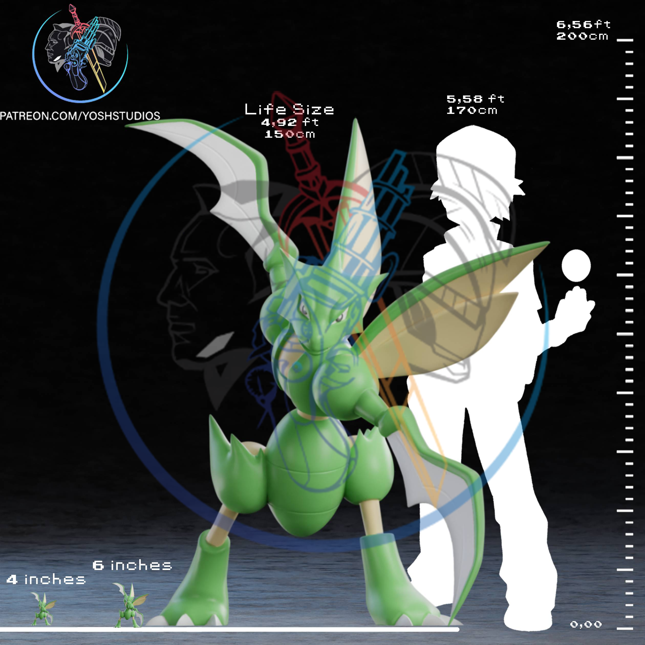 Life Size #0123 3D Printer STL File - Image 2