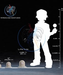 Alternative view of Life Size #0050 Printer STL File