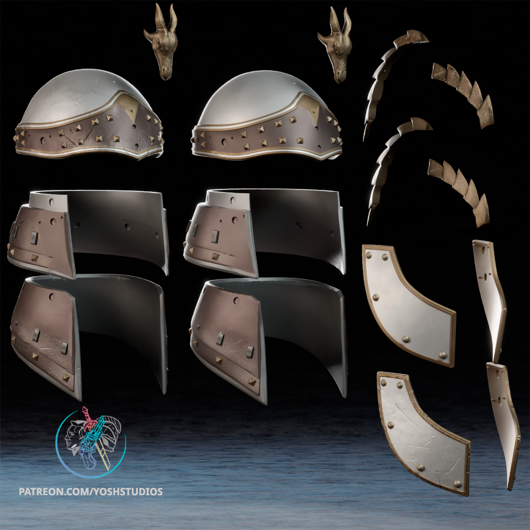 Blades Helmet 3D Printer STL File - Image 6