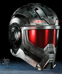 Alternative view of Mr Yosh Helmet 3D Printer STL File