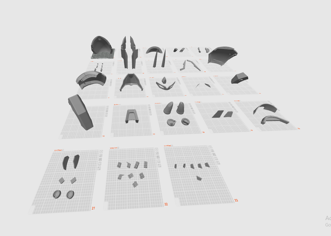 RX-93 NU Gundam Helmet 3D Printer STL File - Image 8