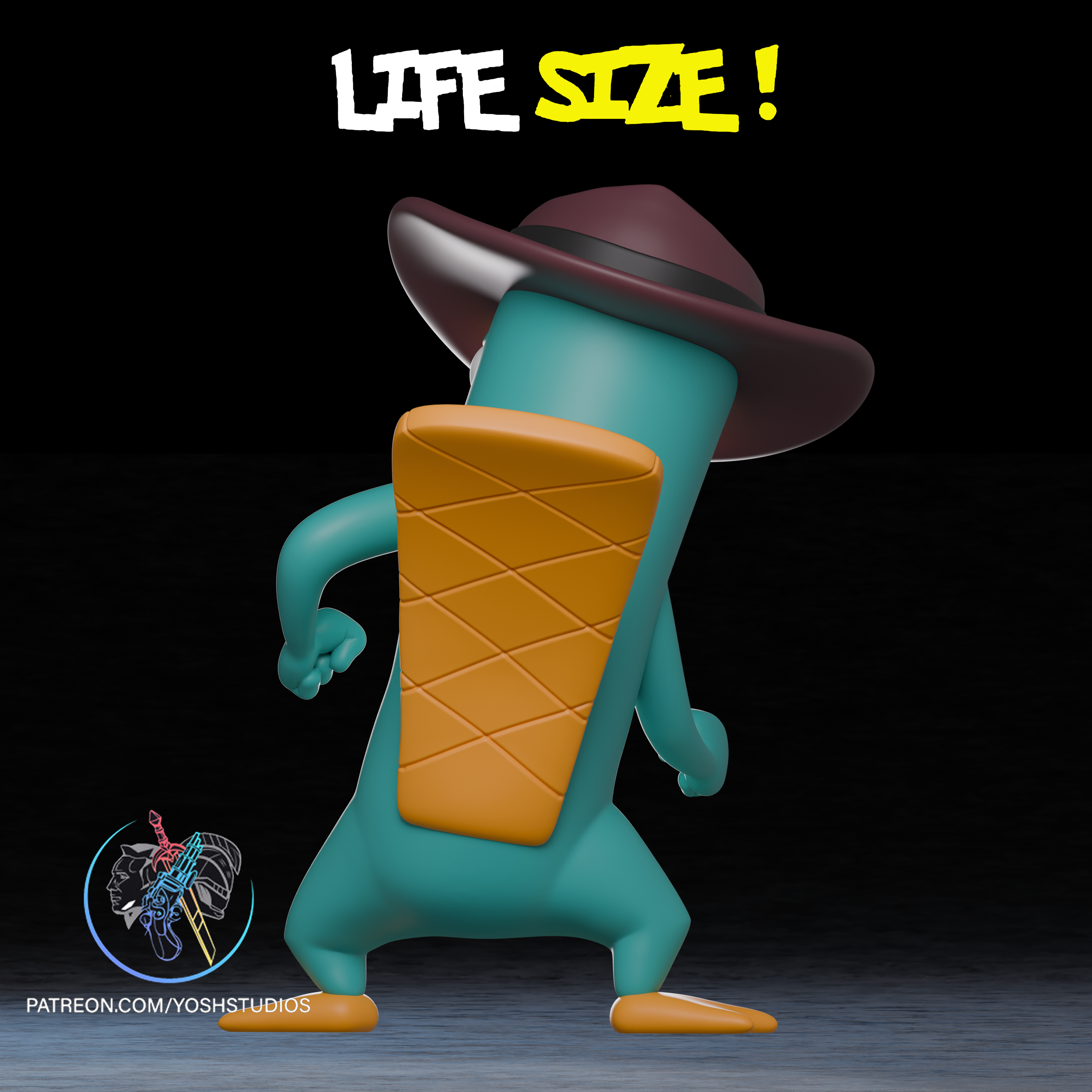 Life Size Fedora Duck 3D Printer STL File - Image 4