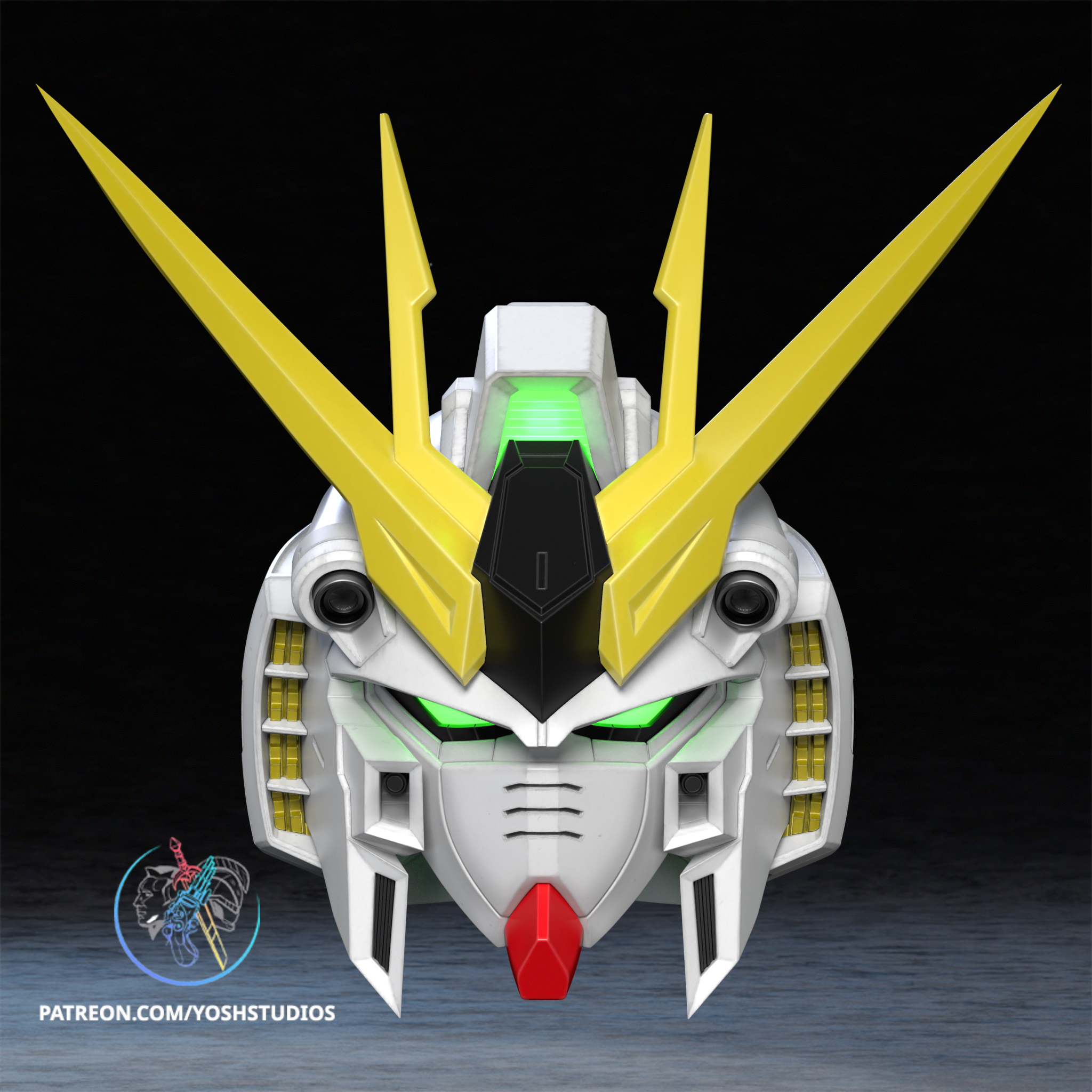 RX-93 NU Gundam Helmet 3D Printer STL File
