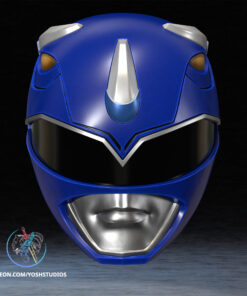 Alternative view of OG Blue Helmet 3D Printer STL File
