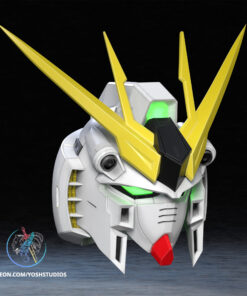 Alternative view of RX-93 NU Gundam Helmet 3D Printer STL File