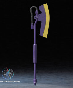 Alternative view of Zaku Heat Hawk Axe 3D Printer STL File