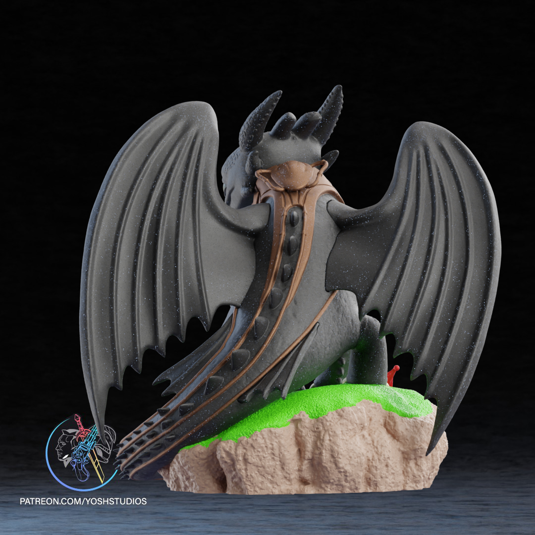 Life Size Toothless 3D Printer STL File - Image 5