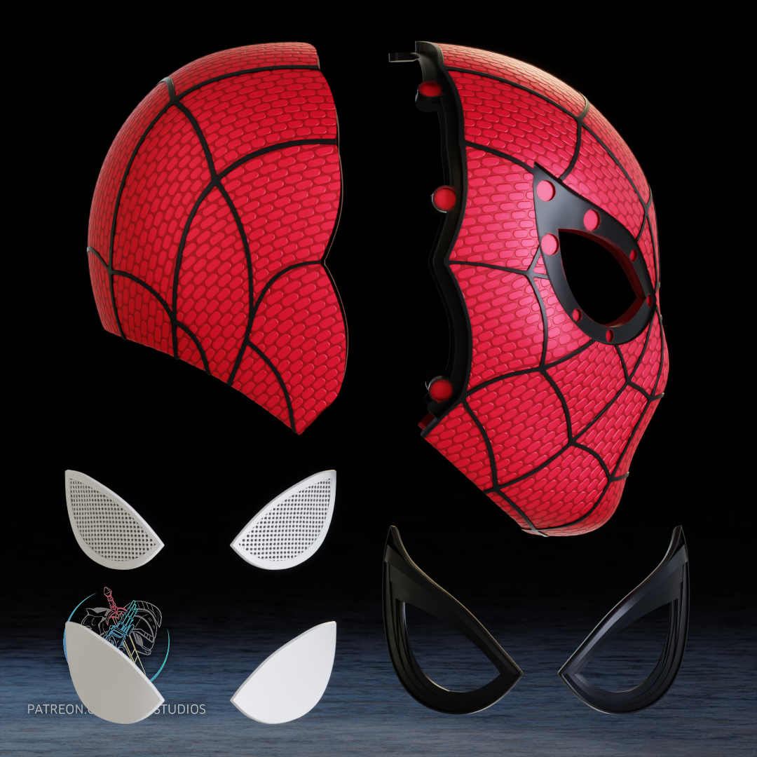 Spider-Man Brand New Day Mask 3D Printer STL File - Image 12