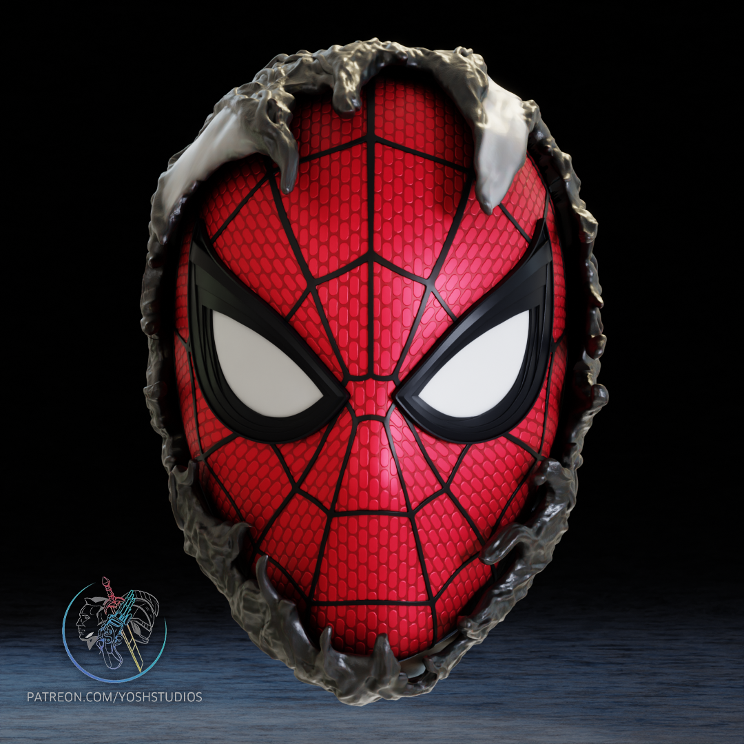 Spider-Man Brand New Day Mask 3D Printer STL File - Image 2