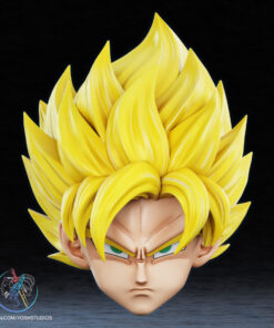 Alternative view of Saiyan Helmet 3D Printer STL File
