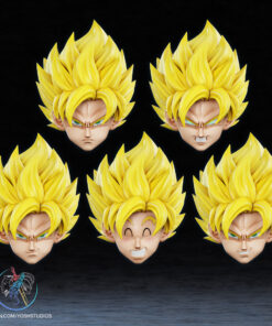 Saiyan Helmet 3D Printer STL File