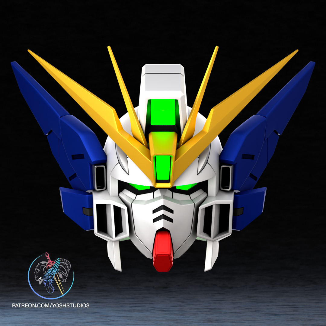 Wing Gundam Zero EW Helmet 3D Printer STL File