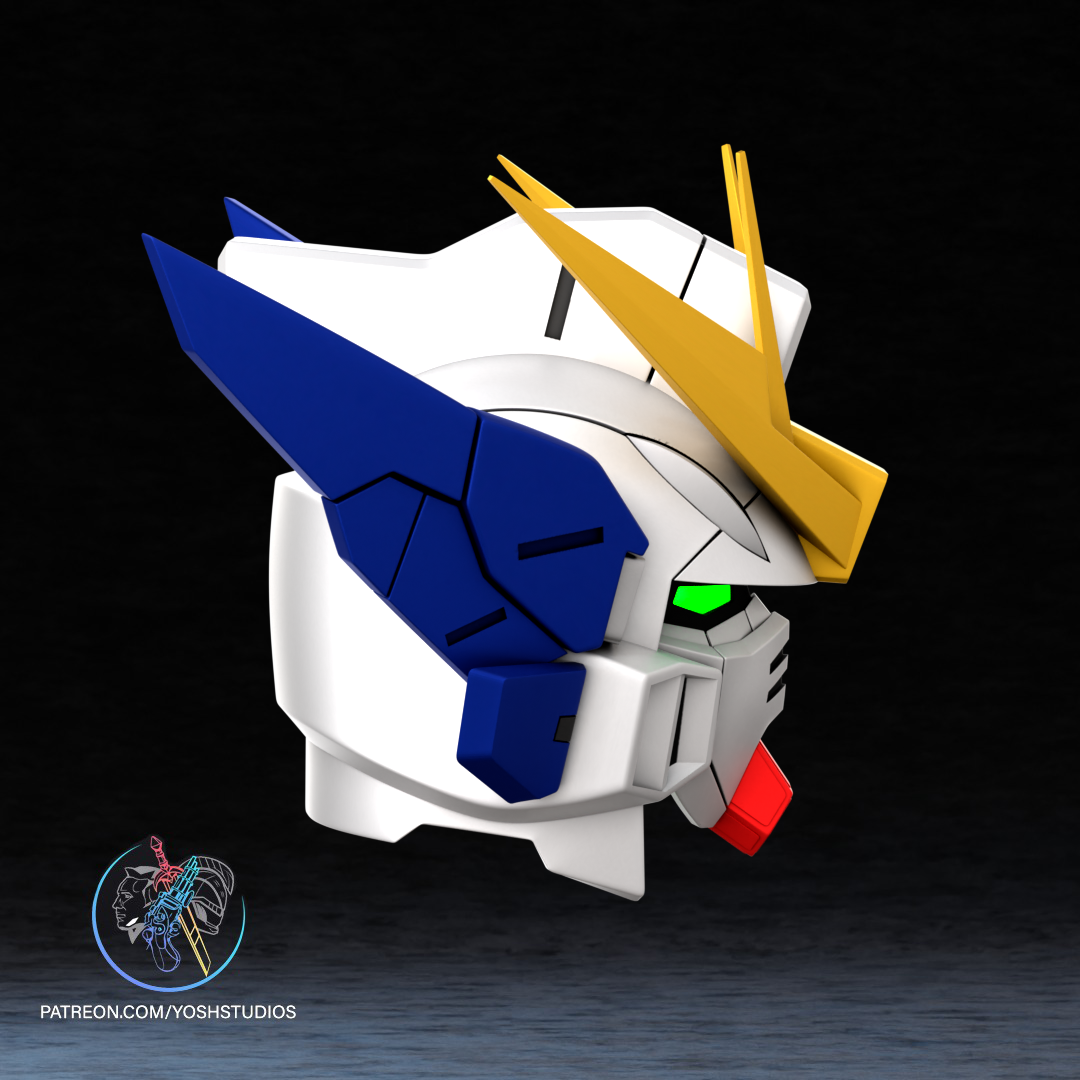 Wing Gundam Zero EW Helmet 3D Printer STL File - Image 3