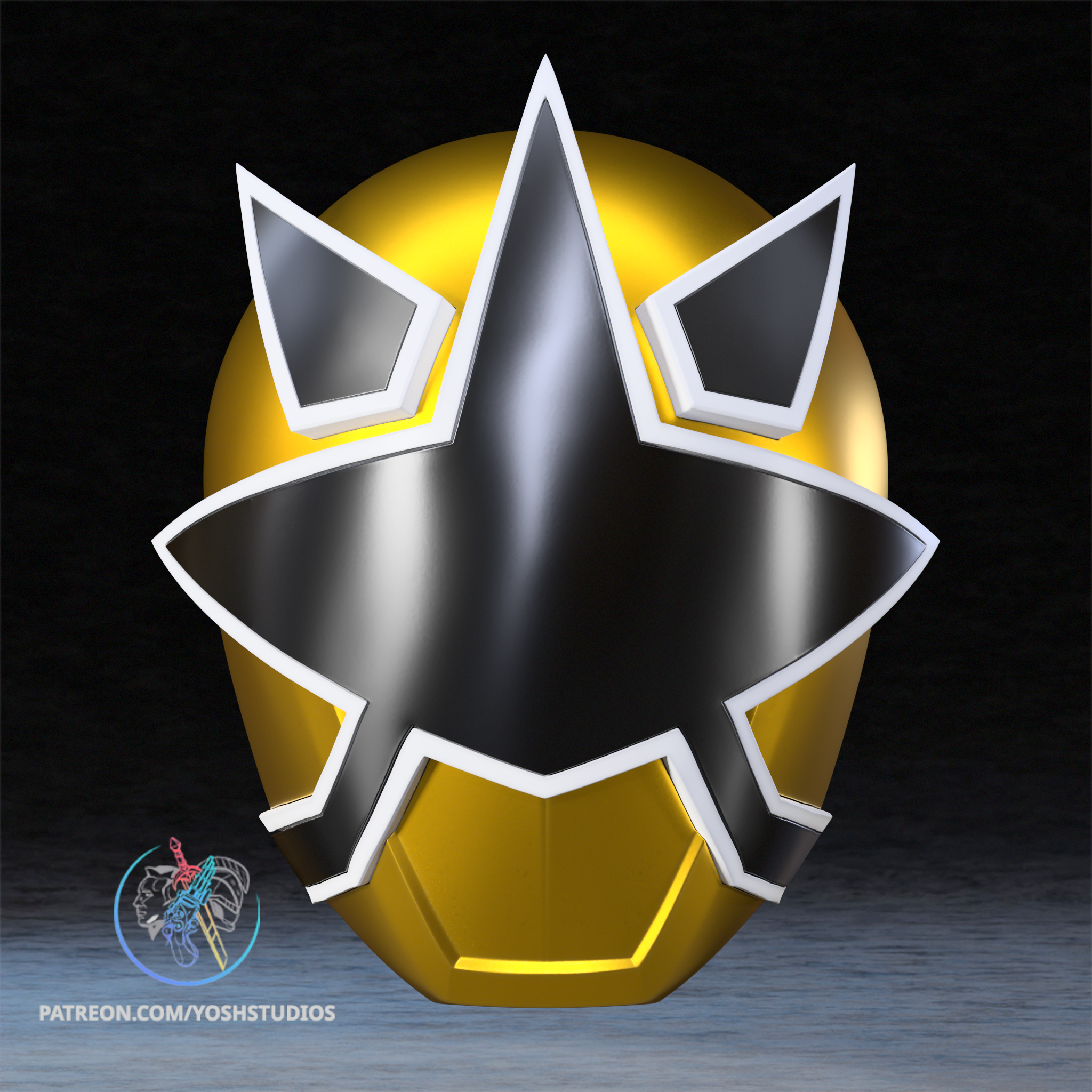 Gold Samurai Helmet 3D Printer STL File