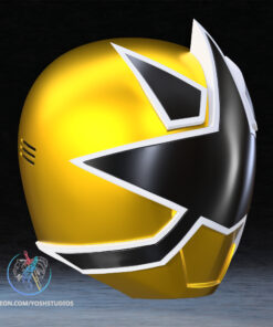 Alternative view of Gold Samurai Helmet 3D Printer STL File