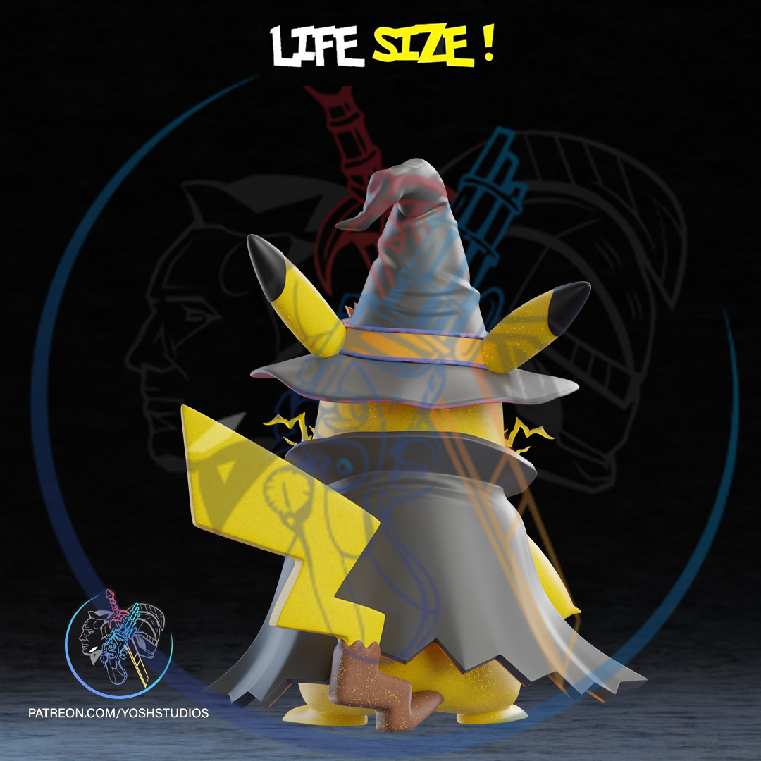 Wizard #025 Statue 3D Printer STL File - Image 6