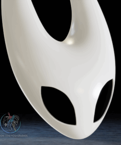 Alternative view of Silksong Hornet Mask 3D Printer STL File