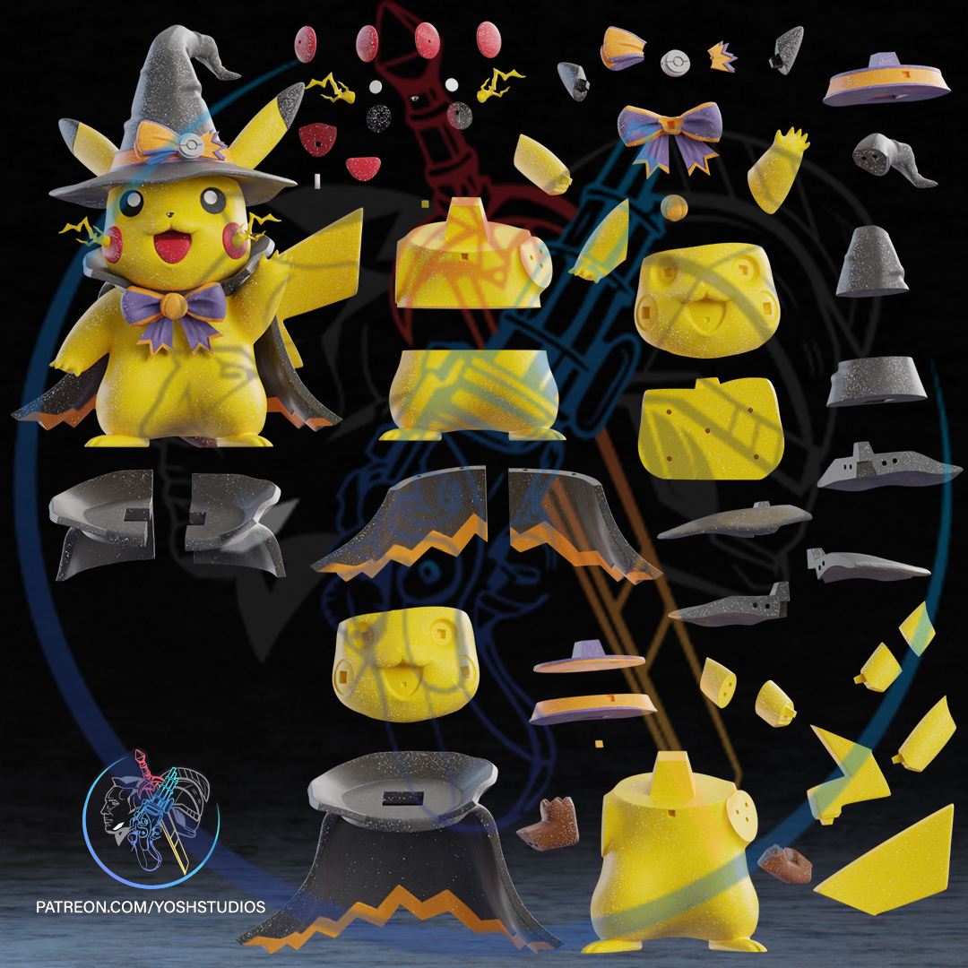 Wizard #025 Statue 3D Printer STL File - Image 10