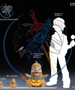 Alternative view of Life Size #0004 (Pumpkin) 3D Printer STL File