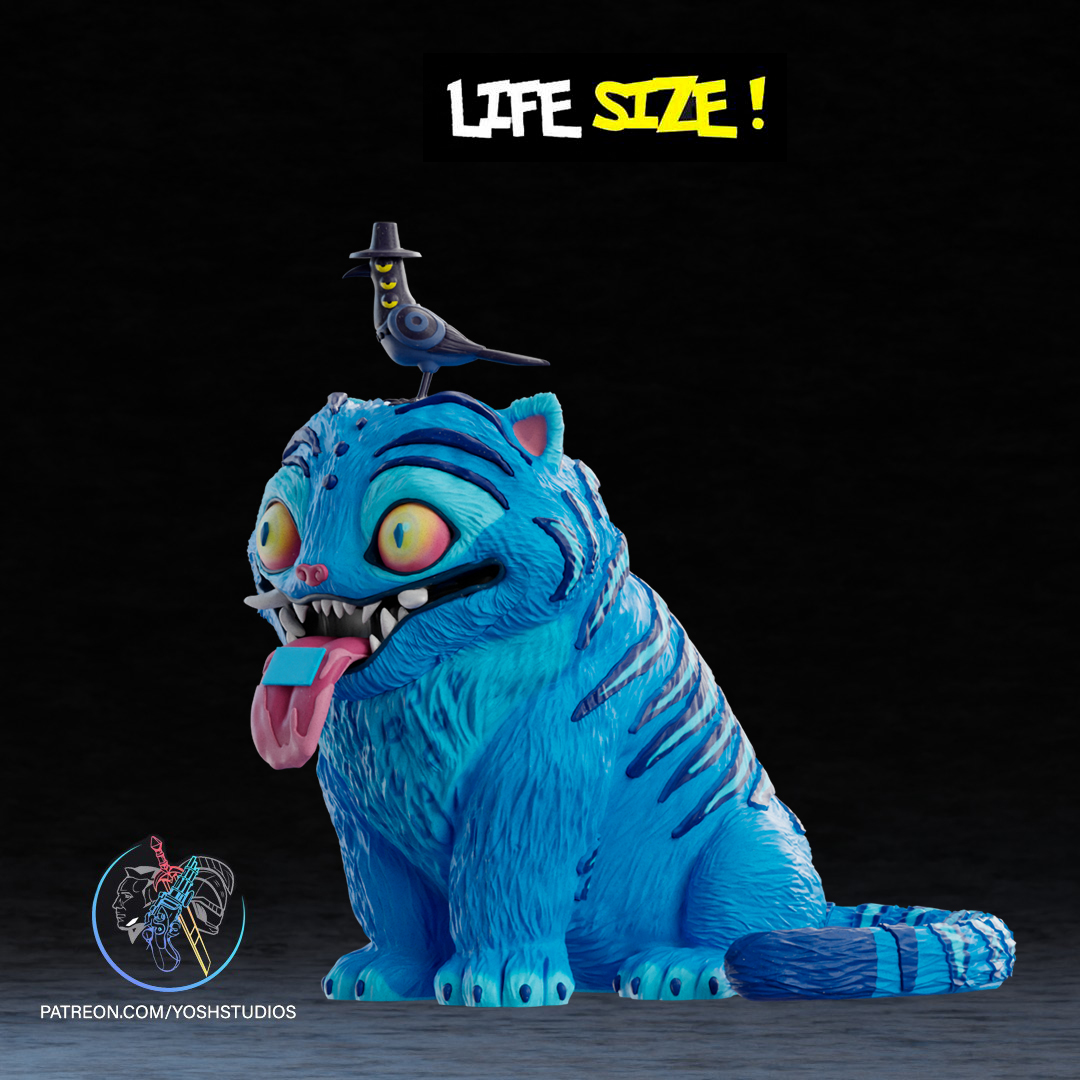 Life Size Blue Tiger 3D Printer STL File - Image 5