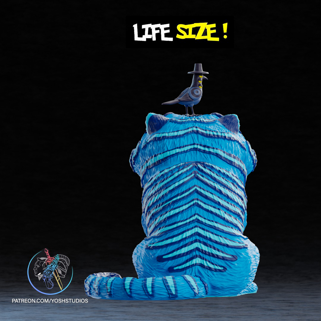 Life Size Blue Tiger 3D Printer STL File - Image 8