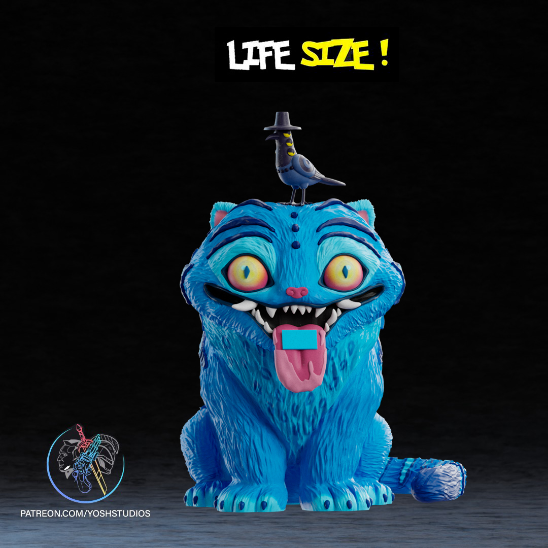 Life Size Blue Tiger 3D Printer STL File