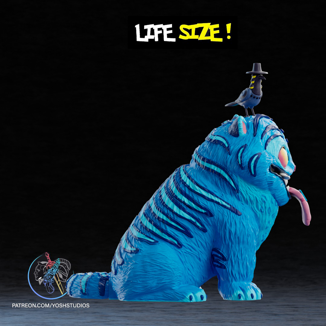 Life Size Blue Tiger 3D Printer STL File - Image 7